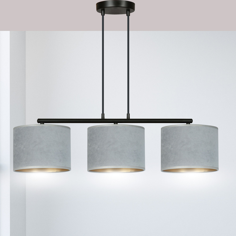 Hilde 3 bl gray  lampe Loftlampe - Vaalea.dk