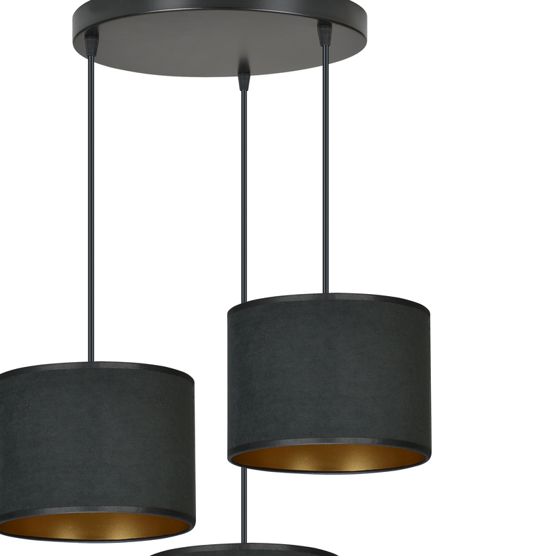 Hilde 3 bl premium black  lampe Loftlampe - Vaalea.dk