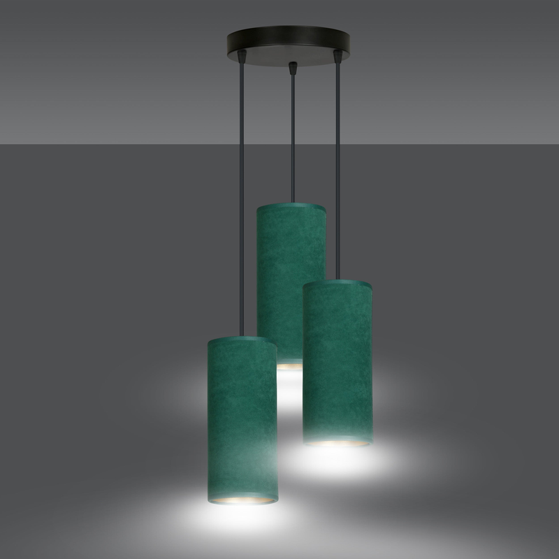 Bente 3 bl premium green  lampe Loftlampe - Vaalea.dk