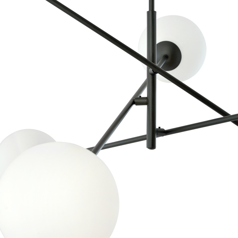 Linear 6 black/opal  lampe Loftlampe - Vaalea.dk