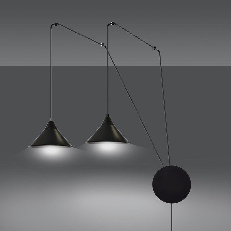 Abramo 2 black  lampe Pendel - Vaalea.dk