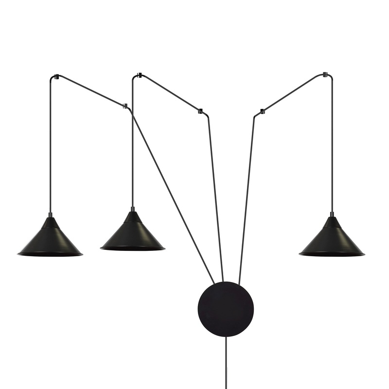 Abramo 3 black  lampe Pendel - Vaalea.dk