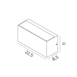 ASKER PRO GRAPHITE 1720GR VÄGGLAMPOR