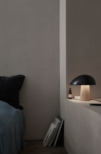 LAMPE DE TABLE NIGHT OWL BLEU NUIT/BOIS