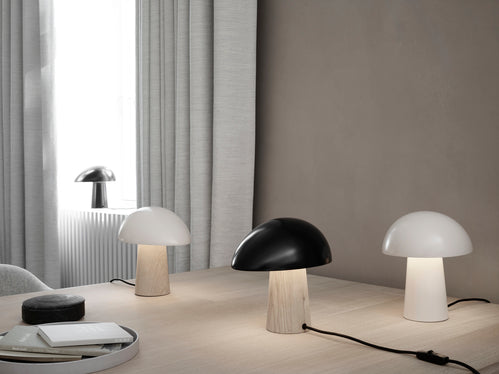 LAMPE DE TABLE NIGHT OWL BLEU NUIT/BOIS