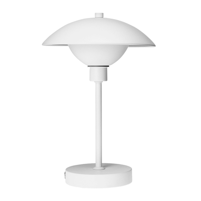 Roma hvid genopladelig bordlampe - Vaalea.dk