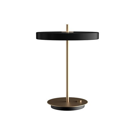 ASTERIA BORDSLAMPA USB MATSVART