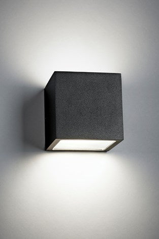 Cube xl up/down black Udendørslampe - Vaalea.dk