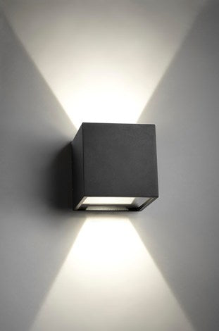 Cube xl led black Udendørslampe - Vaalea.dk