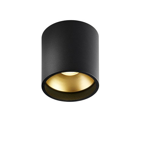 Solo 1 round black/gold Loftlampe - Vaalea.dk