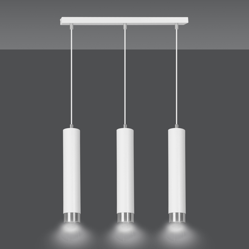 Kibo 3 wh/chrome  lampe Loftlampe - Vaalea.dk