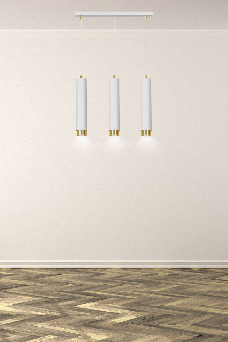 Kibo 3 wh/gold  lampe Loftlampe - Vaalea.dk