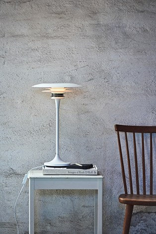 LAMPE DE TABLE DIABLO Ø30 BLANC MAT