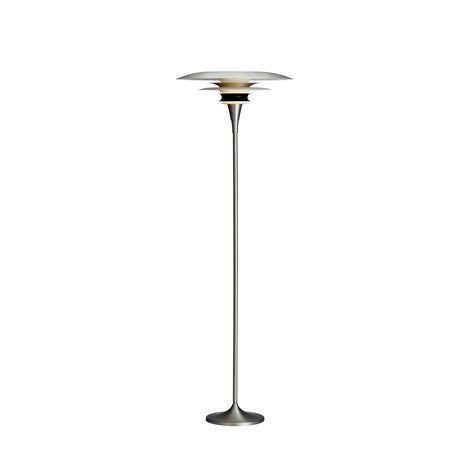 DIABLO GOLVLAMPA Ø50 MAT ALU/SVART