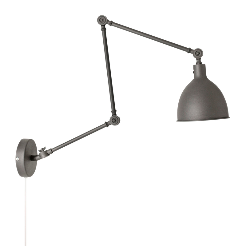 BAZAR WANDLAMPE GRAU