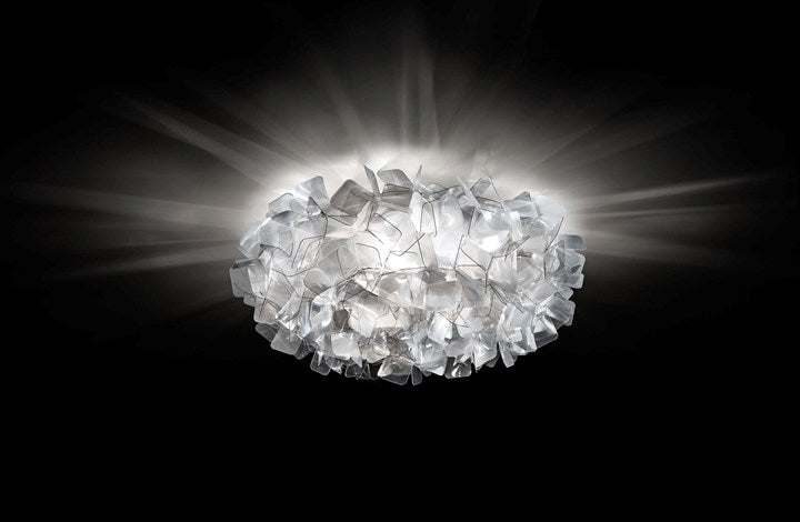 CLIZIA PLAFOND-/WANDLAMP Ø32 FUMÉ