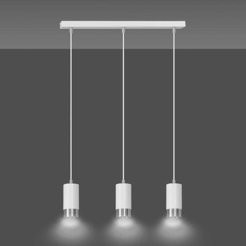 Fumiko 3 wh/chrome  lampe Loftlampe - Vaalea.dk
