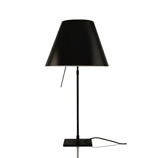 COSTANZA BORDLAMPE M/DIMMER SORT/LIQUORICE ZWART - LUCEPLAN