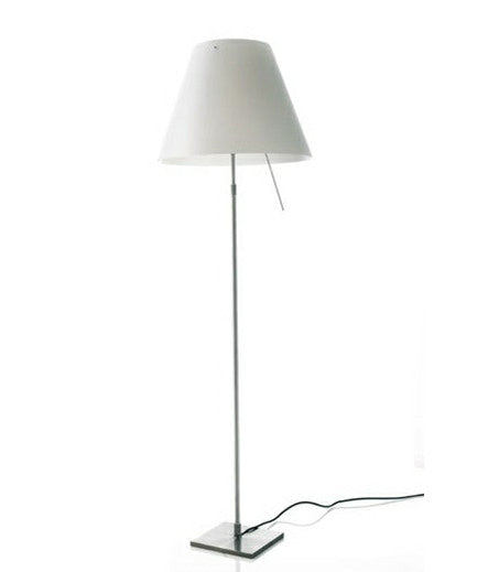 COSTANZA LAMPADAIRE AVEC VARIATEUR ALU/BLANC - LUCEPLAN