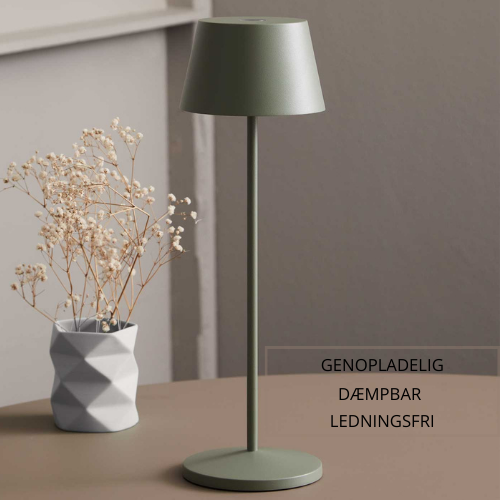 Modi bordlampe grå Portable - Vaalea.dk