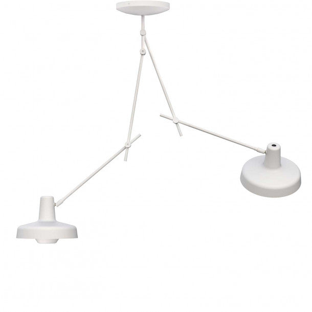 ARIGATO DUBBELE PLAFONDLAMP WIT