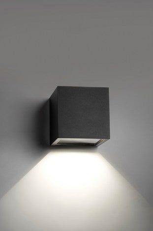 Cube xl down led black Udendørslampe - Vaalea.dk
