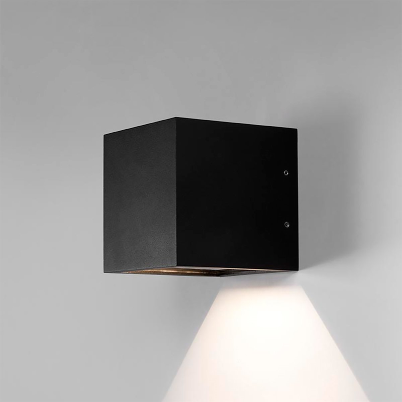 Cube down led black Udendørslampe - Vaalea.dk