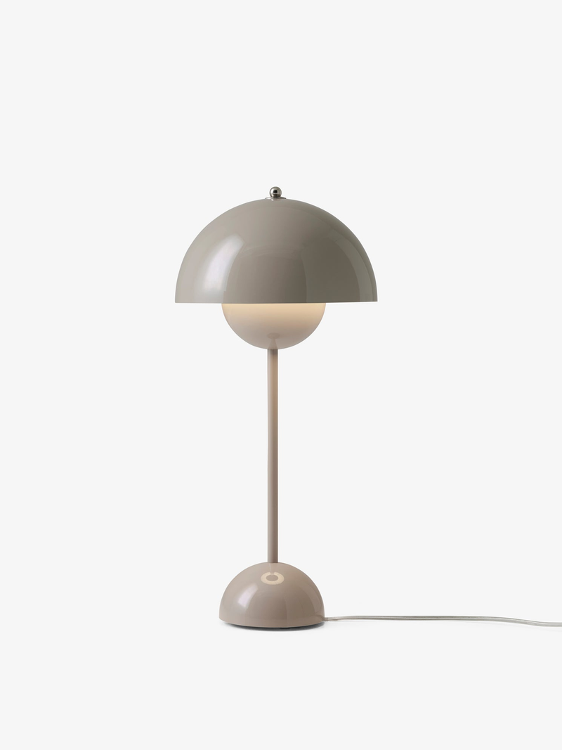 BLUMENTOPF-TISCHLAMPE VP3 GRAU BEIGE