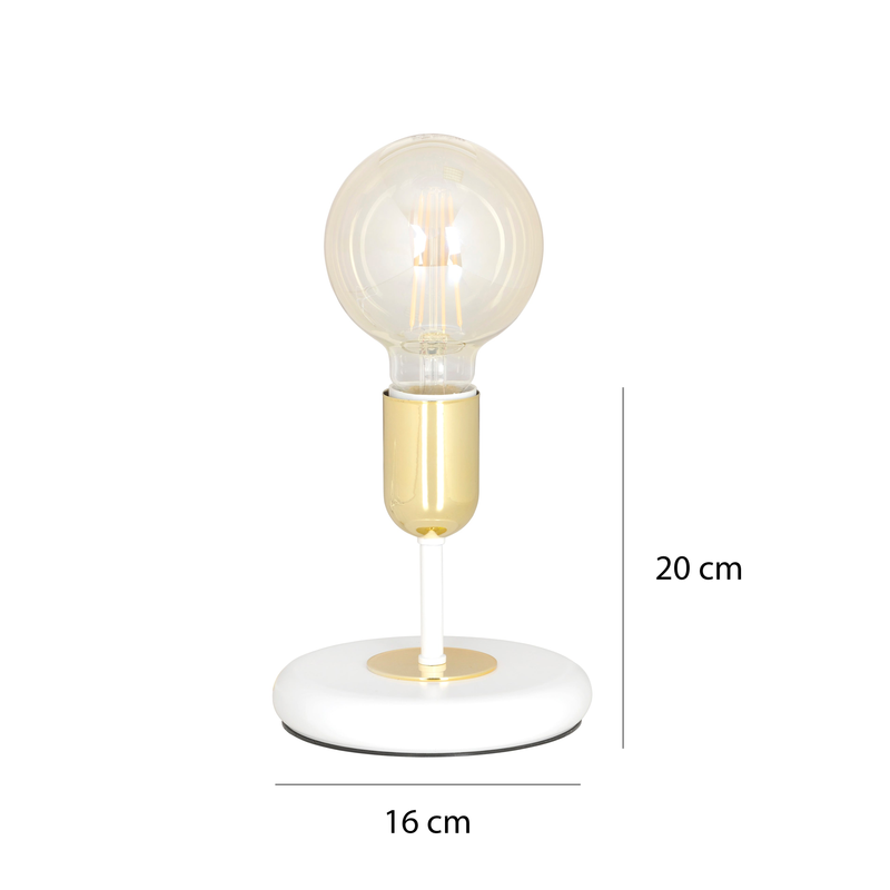 Juka ln1 white  lampe Bordlampe - Vaalea.dk
