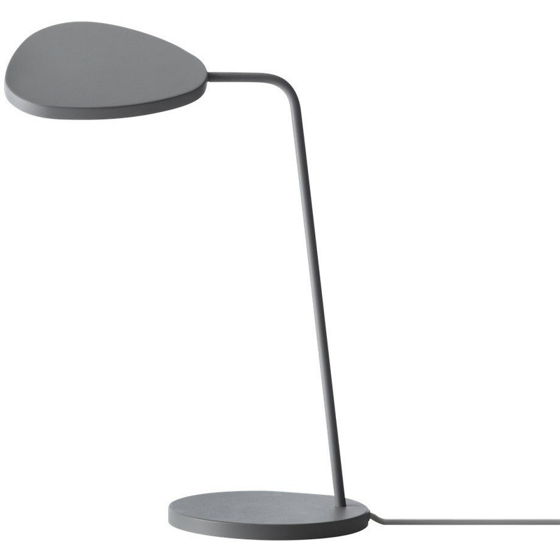 LAMPE DE TABLE FEUILLE GRIS