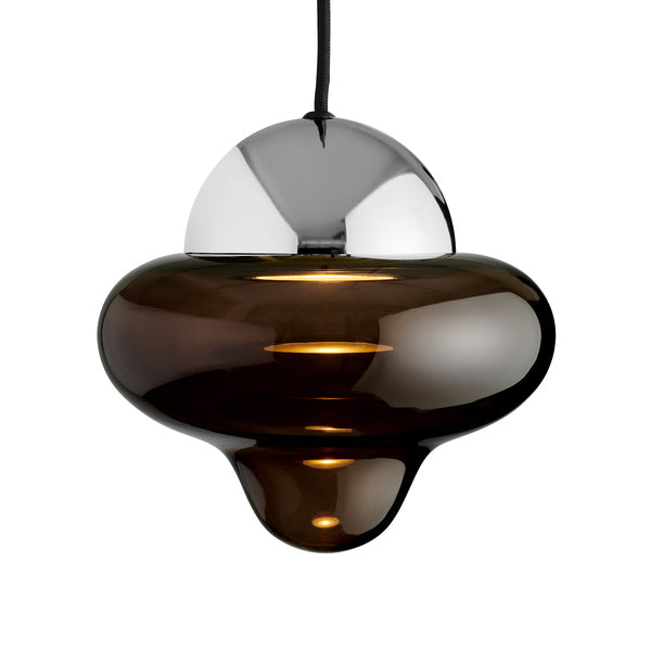 Design by us nutty brown pendant ø: 18,5 cm - brown/chrome - Vaalea.dk