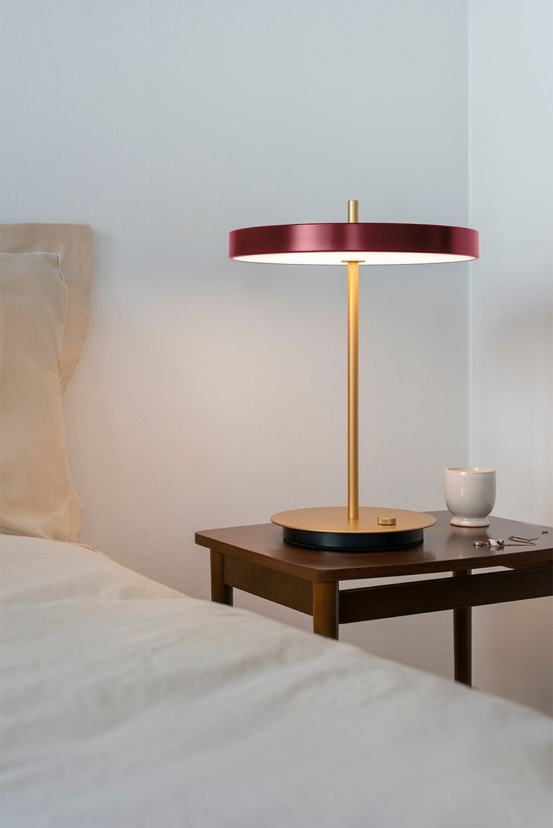 LAMPE DE TABLE ASTERIA USB ROUGE