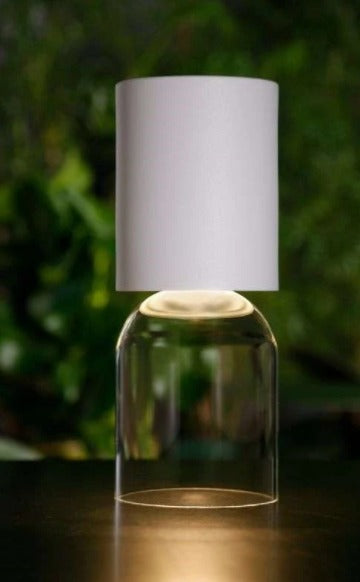 NUI MINI LAMPE DE TABLE LED RECHARGEABLE BLANCHE - LUCEPLAN