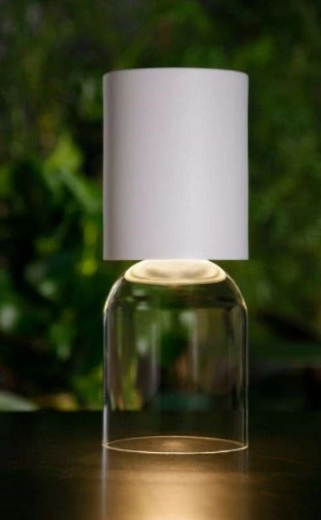 Nui mini led rechargable bordlampe white - luceplan Bordlampe - Vaalea.dk
