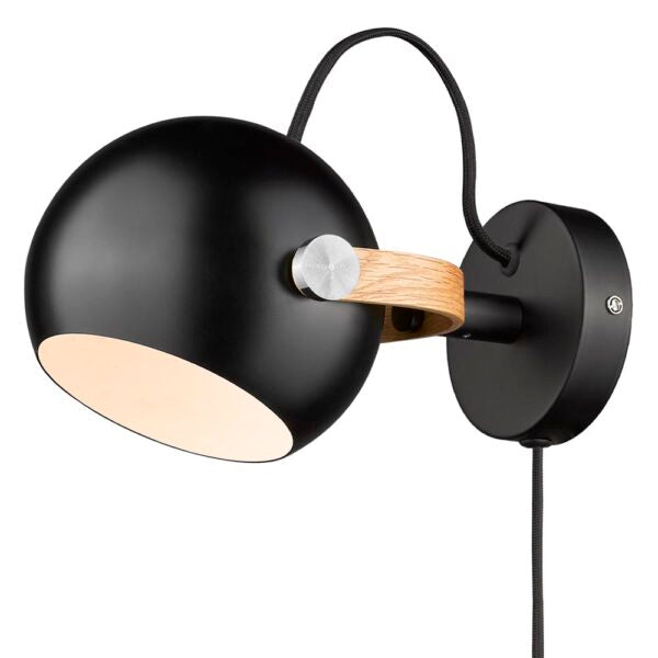 DC WANDLAMPE Ø12 - SCHWARZ