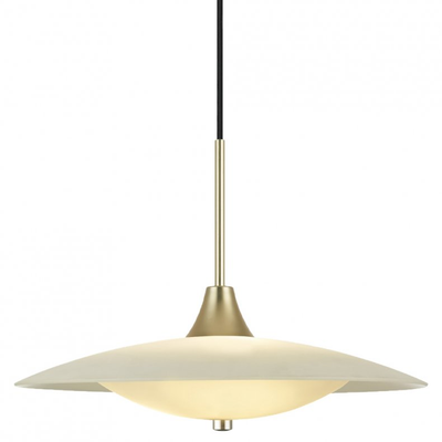 Baroni pendel ø46 - opal/brushed brass Pendel - Vaalea.dk