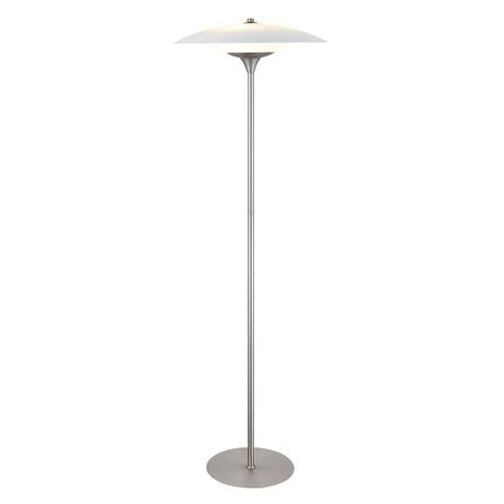 Baroni gulvlampe ø46 - opal/brushed steel Gulvlampe Gulvlampe